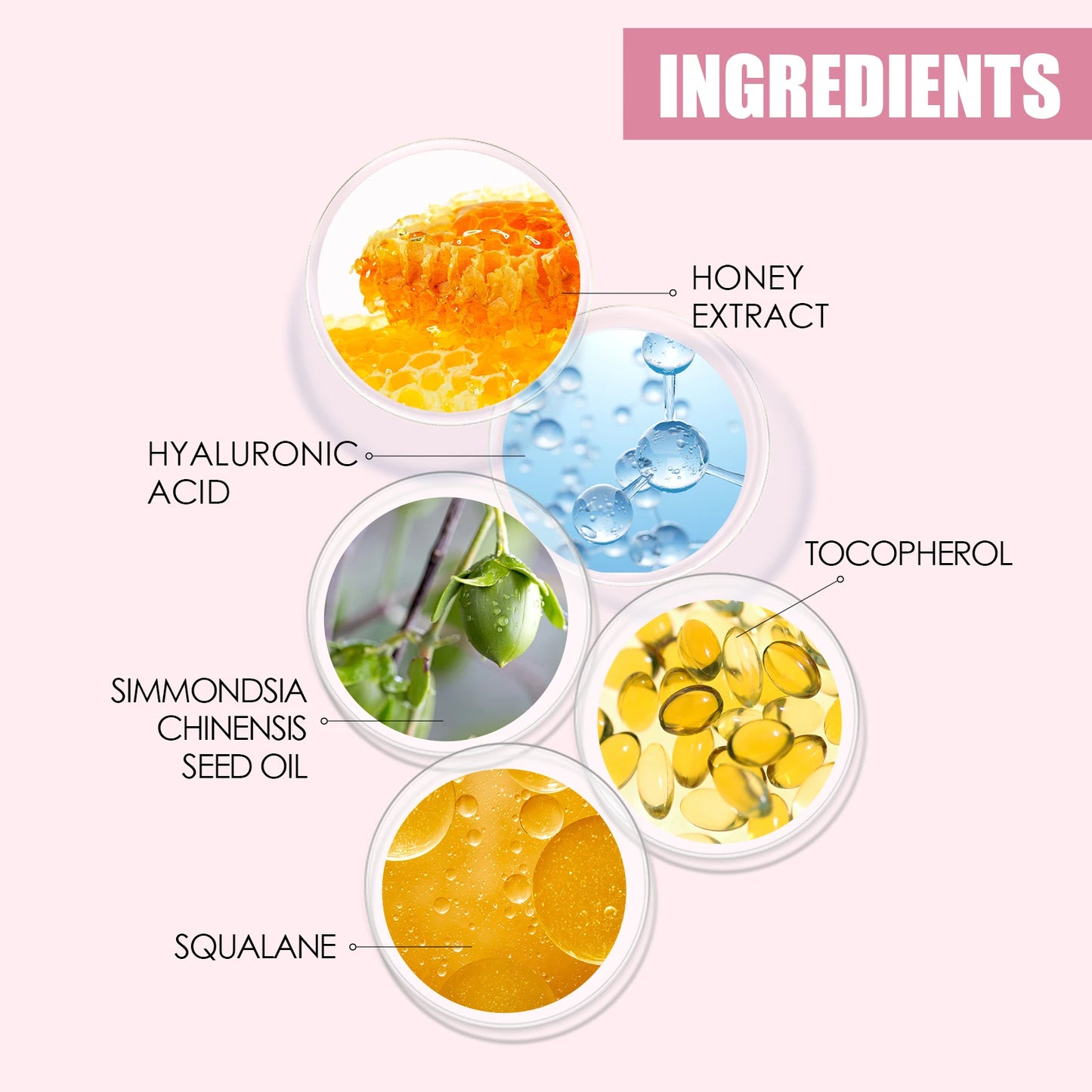 Honey Moisturizing Lip Oil for Soft and Nourished Lips with Hyaluronic Acid and Honey Extract