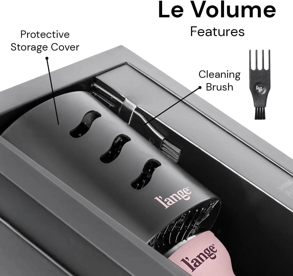 2 In 1 Titanium Blow Dryer Brush Hot Air Brush with Oval Barrel Hair Styler for Smooth Frizz Free Results for All Hair Types
