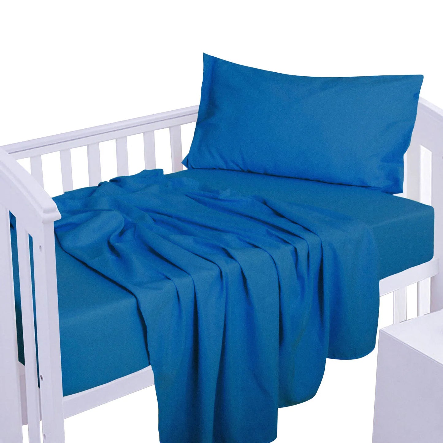 Ntbay 3-Piece Microfiber Toddler Sheet Set, Toddler Bedding Set, Include Sheet Flat Sheet and Pillowcase