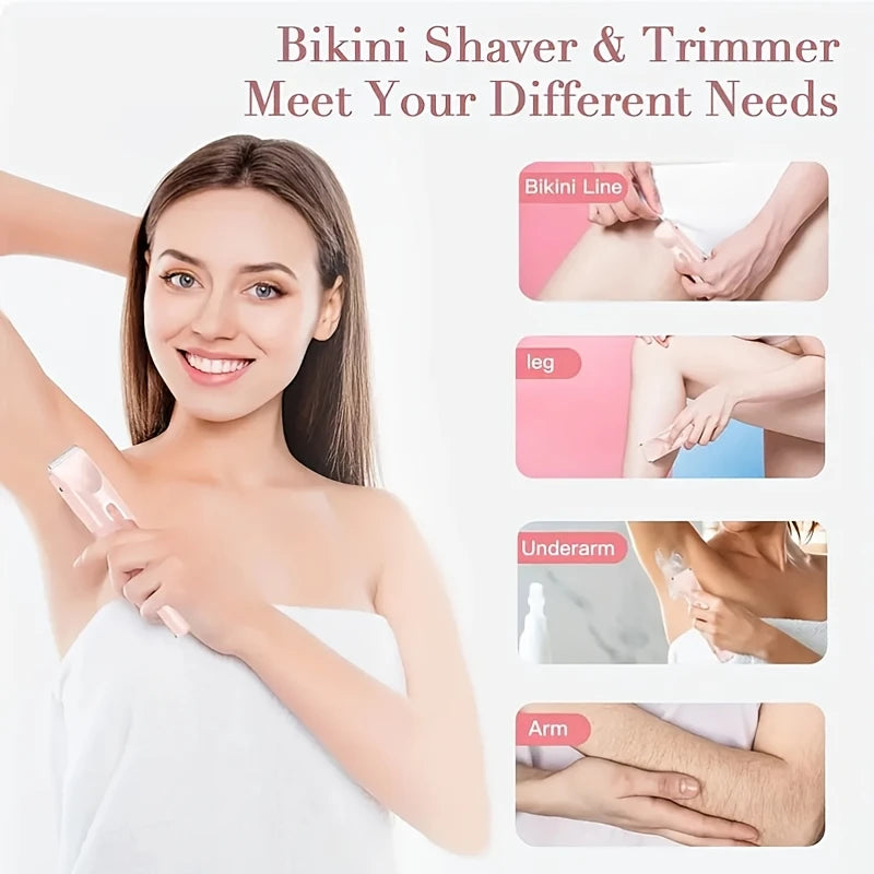Hair Remover Women's Double Head Shaver Electric Trimmer Private Hair Remover Christmas Gift Valentine's Day