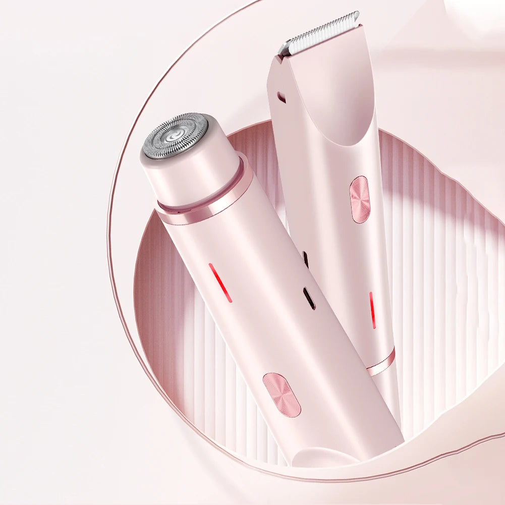 Women Electric Hair Removal Razor Portable Painless Epilator for Legs Bikini Underarms and Body Hair Trimming