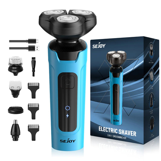 Sejoy Mens Rechargeable Beard Trimmer And Hair Clippers