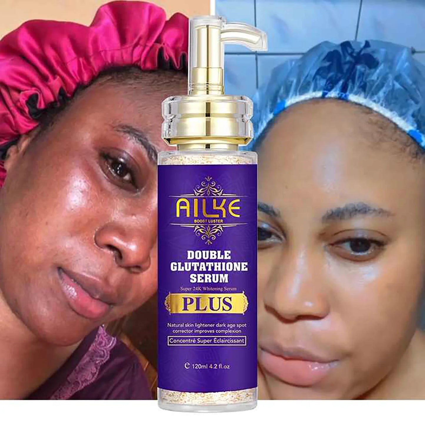 AILKE Glutathione Bleach Range Facial Soap for Whitening Moisturizing Hydration Even Skin Tone