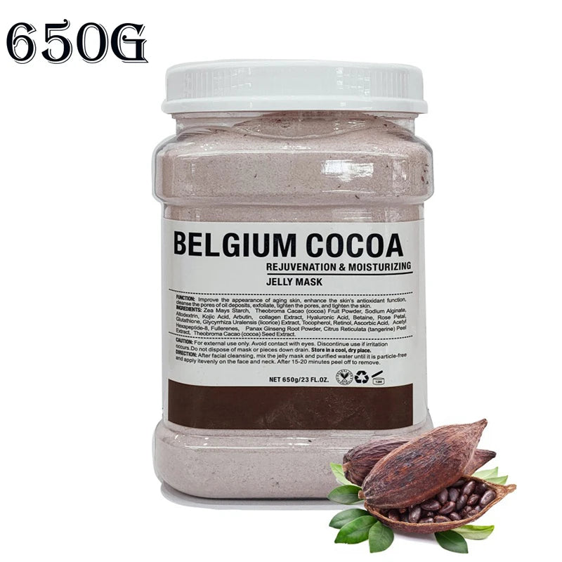 Spa Hydro Jelly Mask Powder with Hyaluronic Acid Rubber Petal Rose Peel Off Modeling Moisturizing Facial Mask for Dry Skin Care 650g