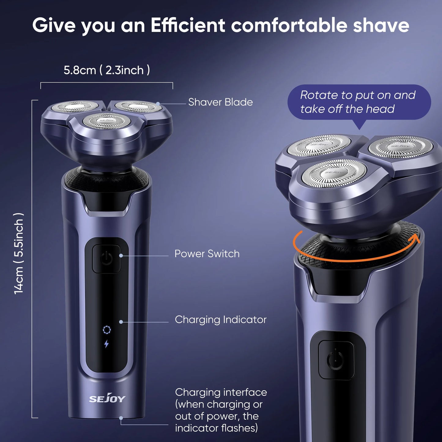 Sejoy Men Grooming Kit Cordless Rechargeable Trimmer