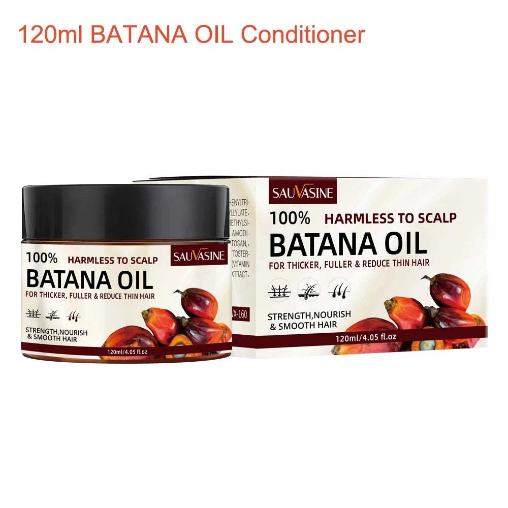 Anti Hair Loss Batana Oil Natural Hair Conditioner Hair Growth Treatment Strengthen Roots Anti Breakage Combo 50ml
