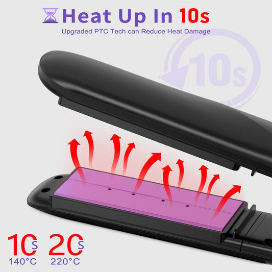 High Quality 2 In 1 Hair Straightener And Curler With 10 Seconds Rapid Heating Suitable For All Hair Types