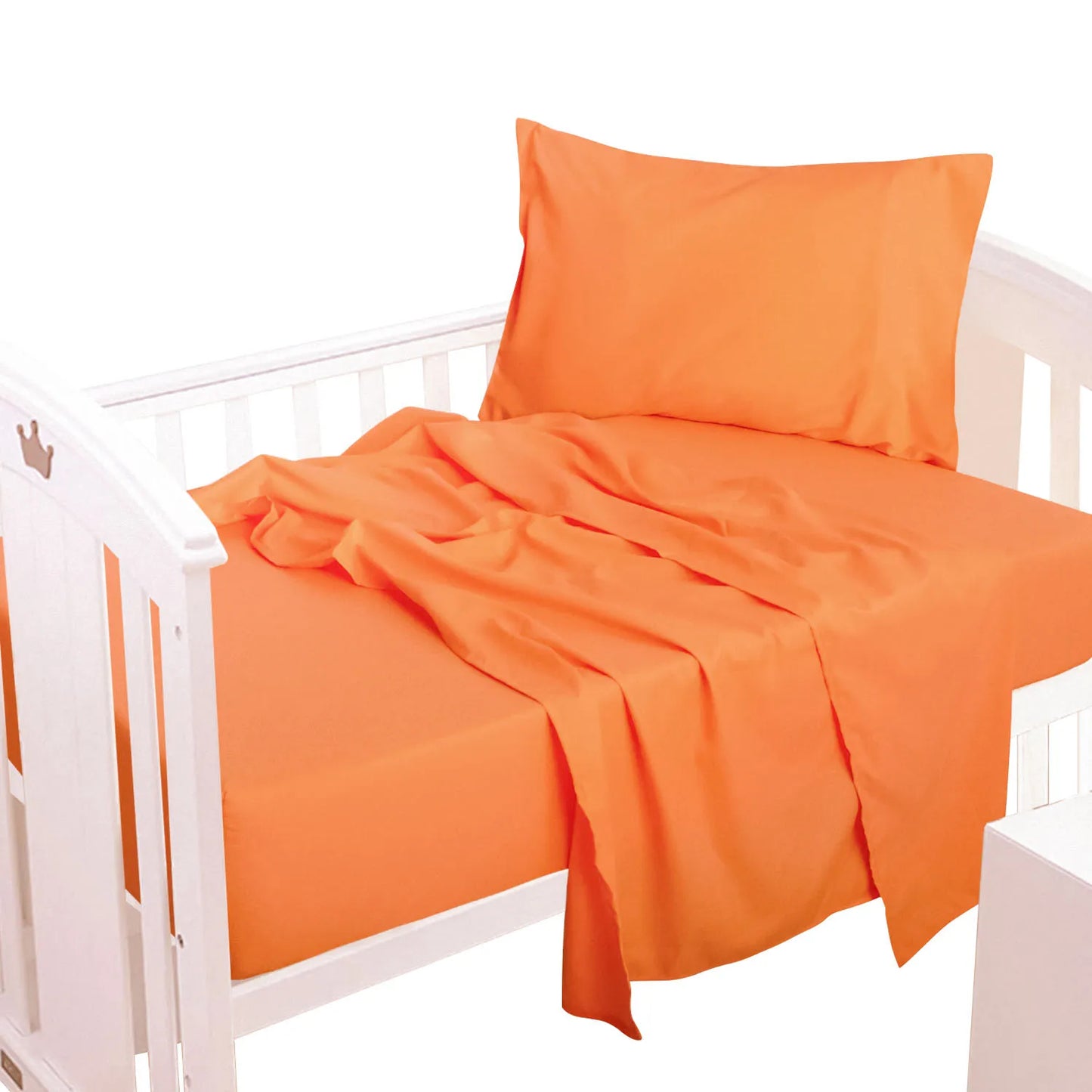 Ntbay 3-Piece Microfiber Toddler Sheet Set, Toddler Bedding Set, Include Sheet Flat Sheet and Pillowcase