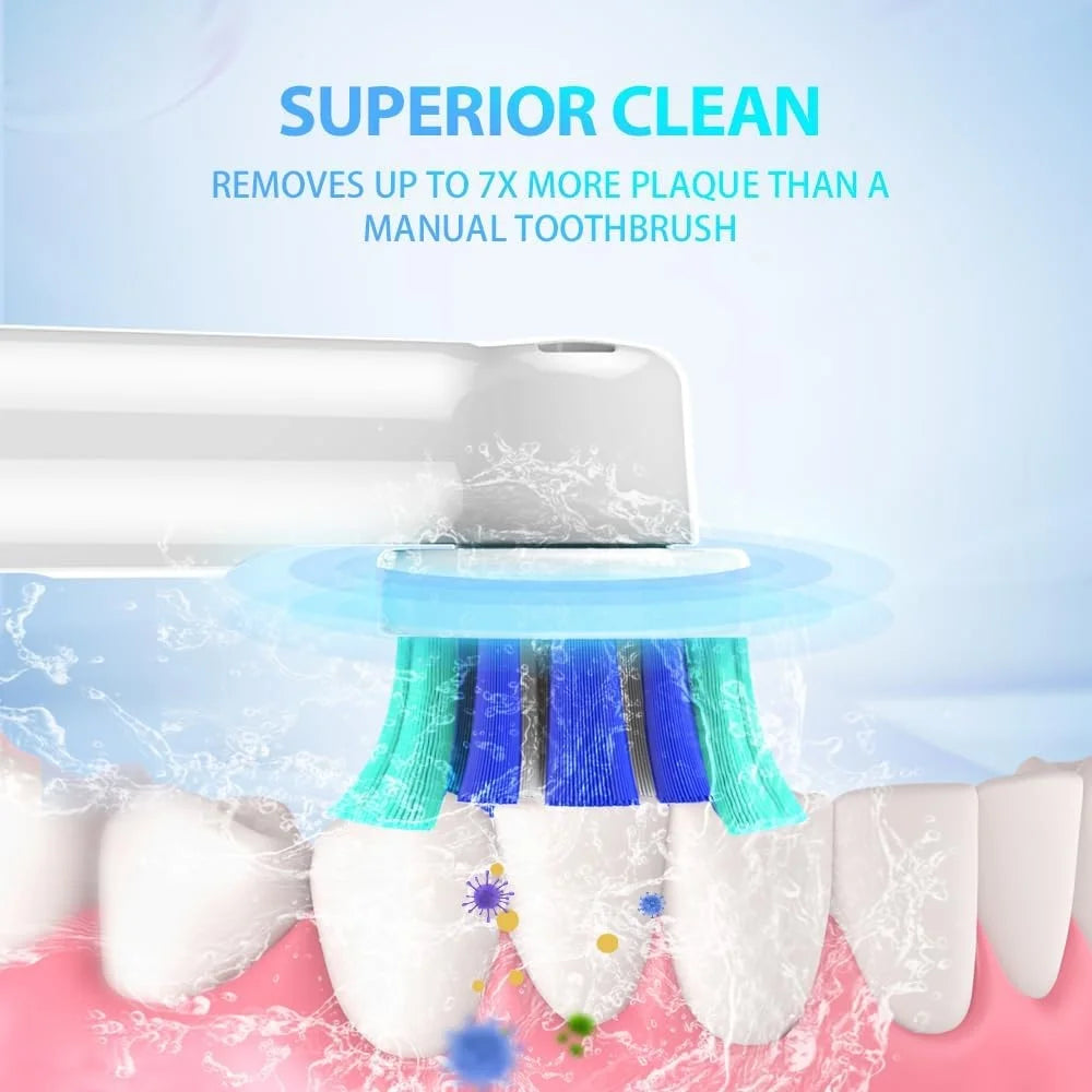 8 Pack Replacement Toothbrush Heads Compatible with Oral B Electric Toothbrush Individually Packaged Hygienic Precision Clean