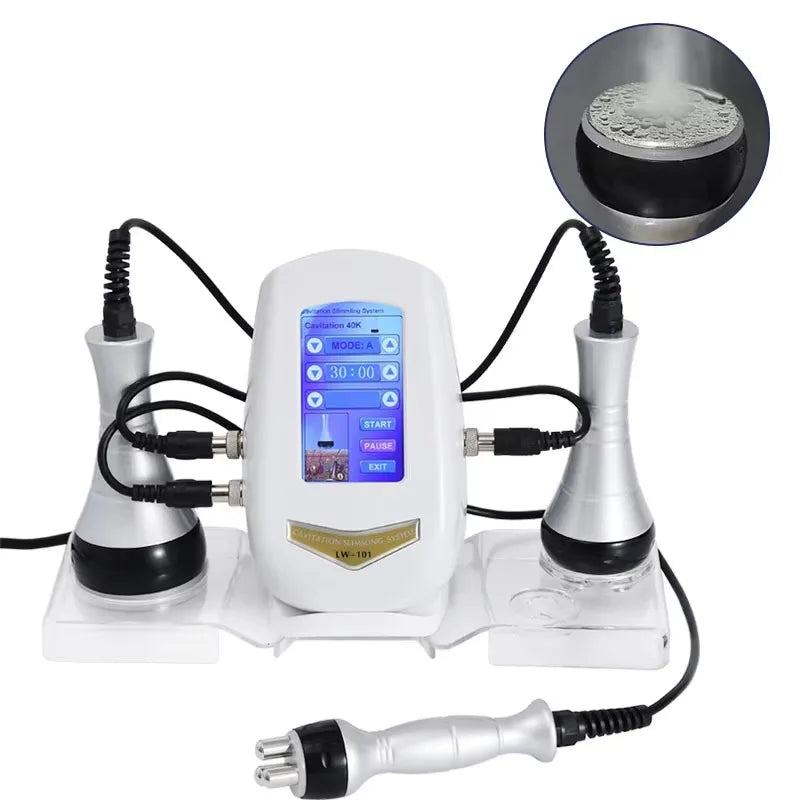 3 In 1 Cavitation Machine Body Slimming Massager Multi Functional Device Face Body Tightening Lifting Home Use Skincare Tool