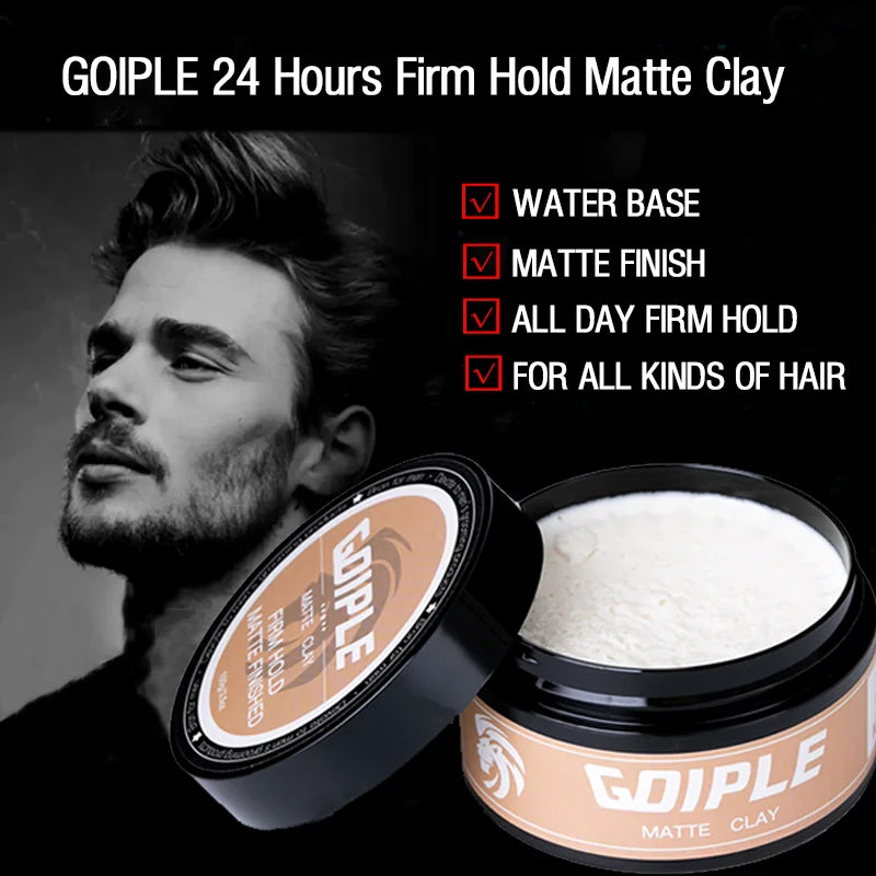 Men's Styling Set Hair Volume Powder Sea Salt Spray Beach Waves Matte Clay