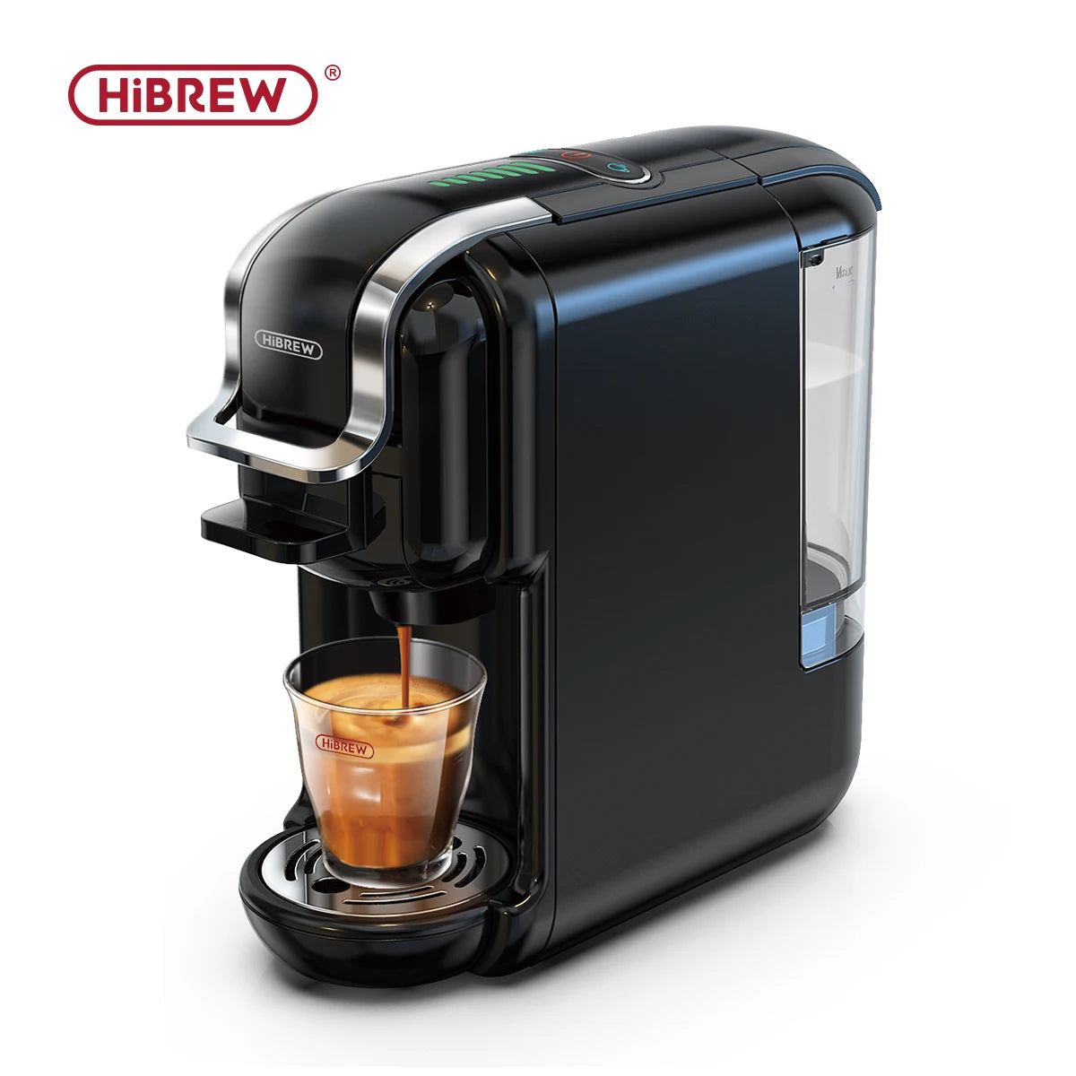 HiBREW Multiple Capsule Coffee Machine Hot Cold Dolce Gusto Milk Nespresso Capsule ESE Pod Ground Coffee Cafeteria 20Bar 5 in 1