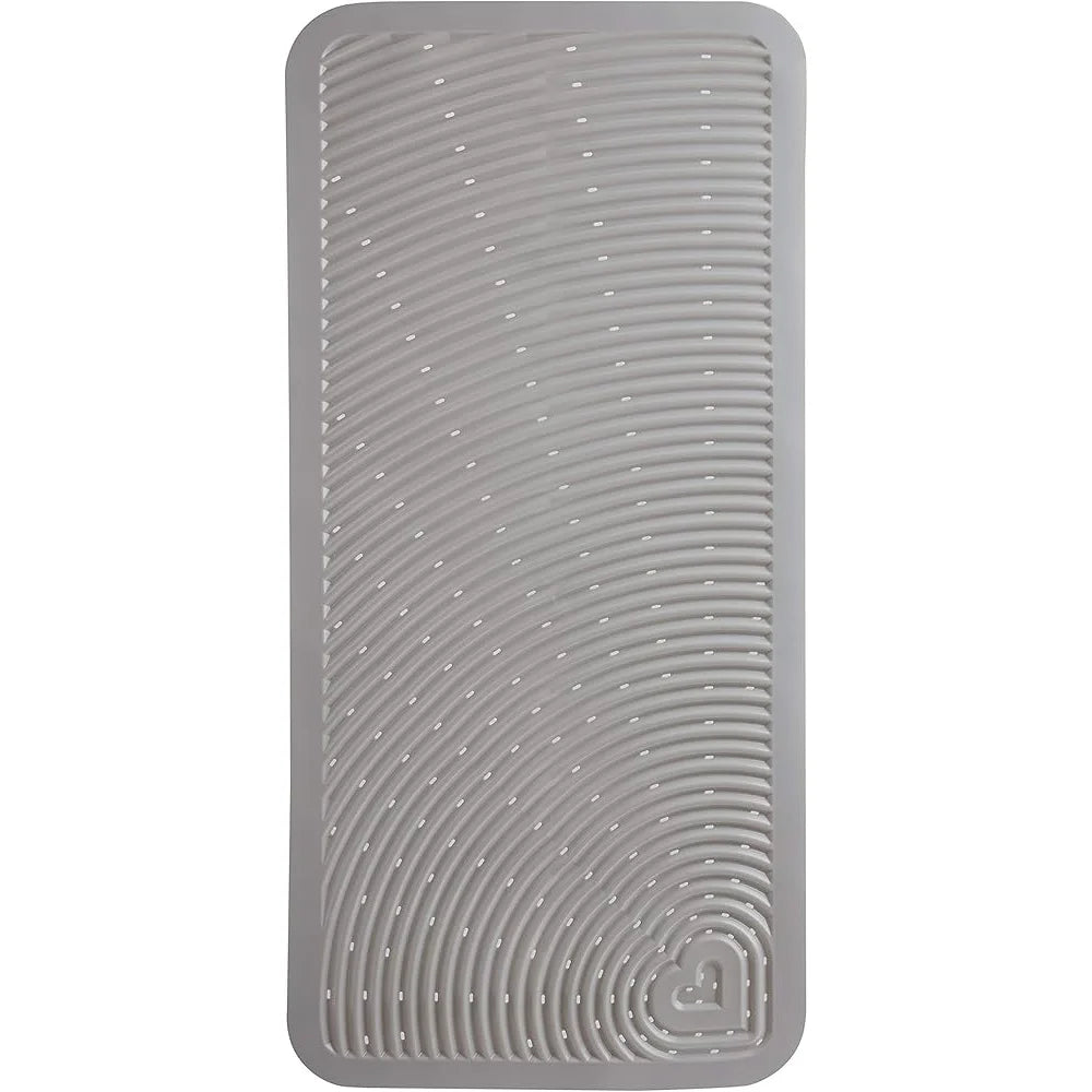 Non Slip Baby Bath Mat Cushioned Shower Mat with Suction Cups Drain Holes Toddler Essential Soft Spot Tub Safety