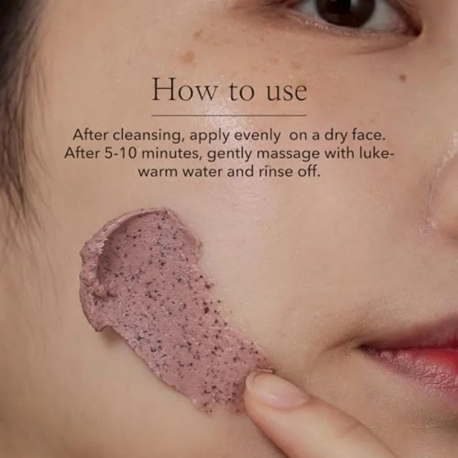 Red Bean Pore Refreshing Mask Mud Cream Hydrating Wash Off Pack Pore Cleansing Exfoliator Korean Skin Care for Men and Women 14