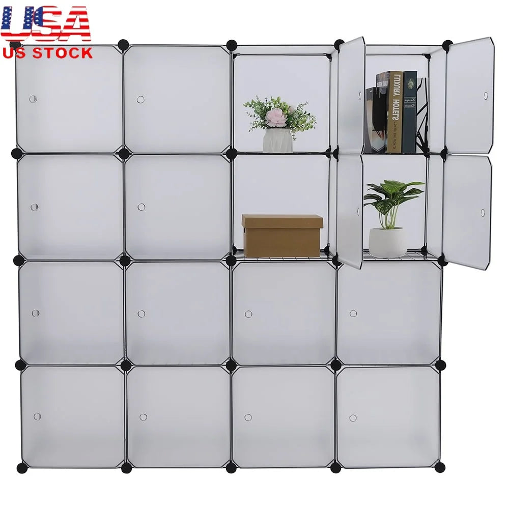 16 Cube Storage Shelf Organizer Home Office Bookcase