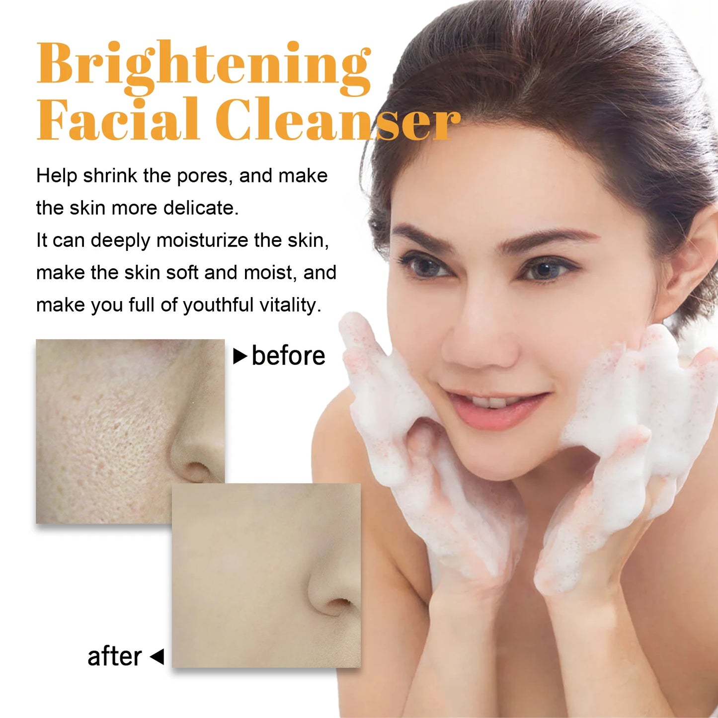 Turmeric Facial Cleanser Deeply Cleanses Reduces Acne Marks Moisturizes Brightens Complexion