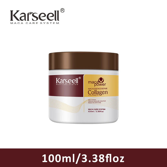 Karseell 100ML Collagen Hair Mask Deep Repair Damage Argan Oil Collagen Hair Treatment  Prevent Hair Breakage for All Hair Types