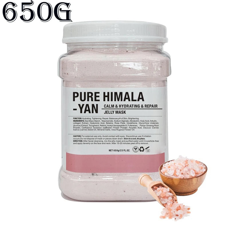 Spa Hydro Jelly Mask Powder with Hyaluronic Acid Rubber Petal Rose Peel Off Modeling Moisturizing Facial Mask for Dry Skin Care 650g