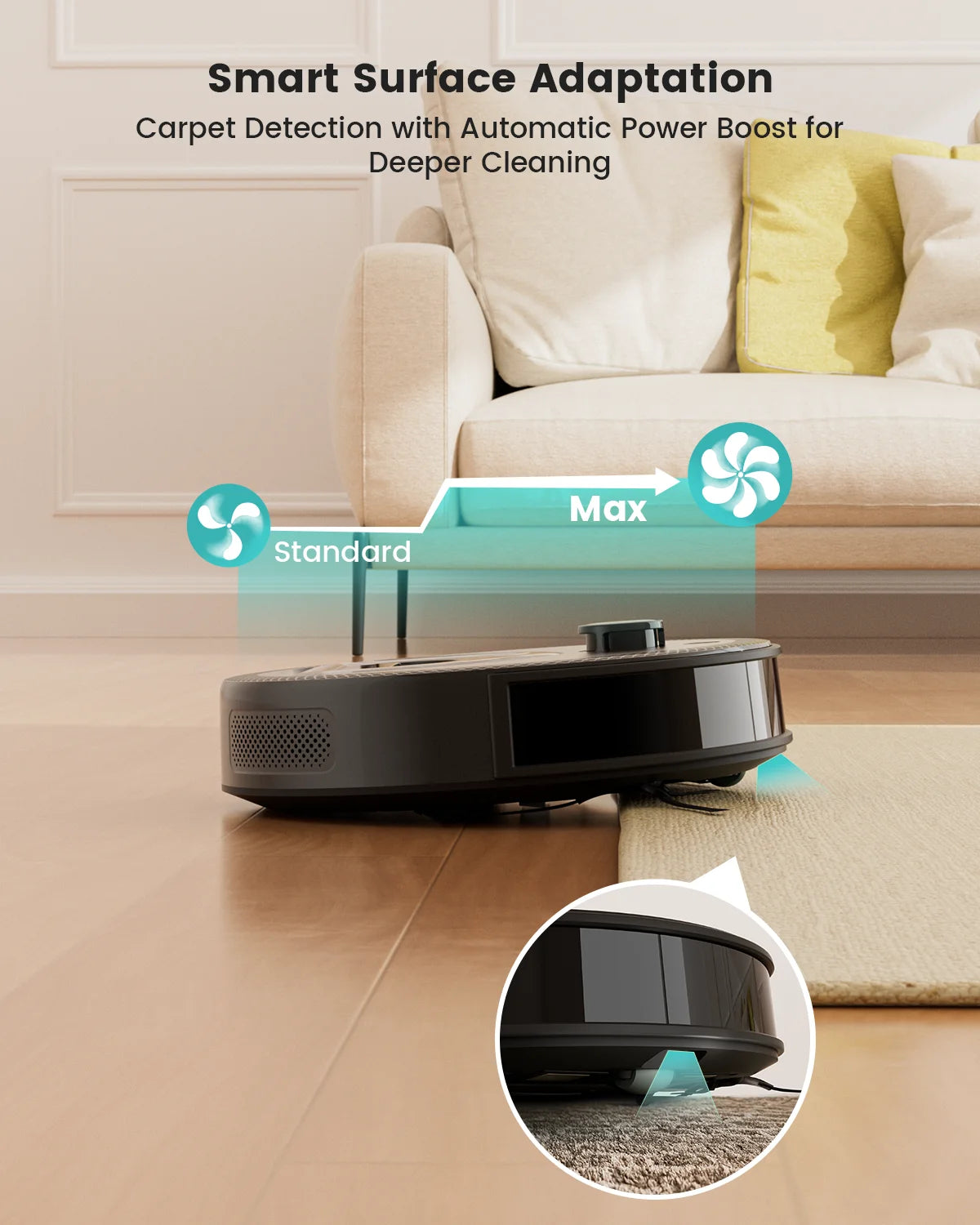 Lefant M330 Pro Robot Vacuum Mop 5000Pa LiDAR WiFi Pet