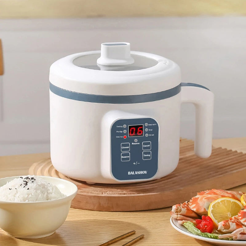 Electric Rice Cooker 110V 220V Multi Cooker Single Double Layer Mini Non Stick Smart Mechanical Hotpot for Kitchen and Home
