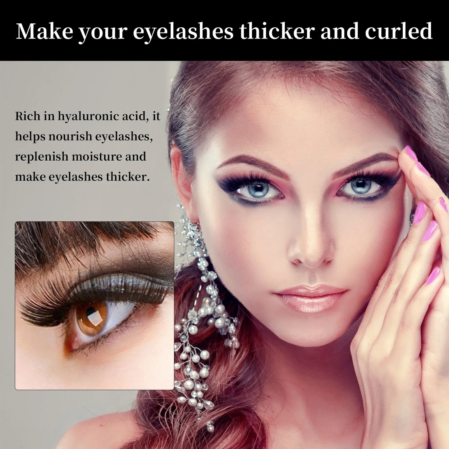 3 Pieces Eyelash Serum Supplement Nutrition Long Thick Natural Curly Restore Damaged Lashes Lash Growth Serum
