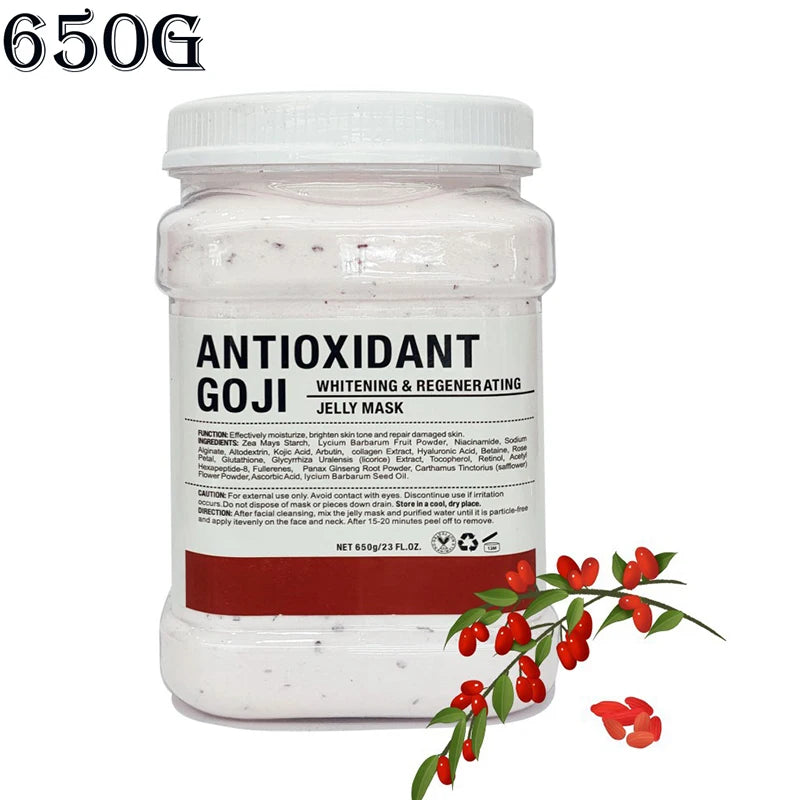 Spa Hydro Jelly Mask Powder with Hyaluronic Acid Rubber Petal Rose Peel Off Modeling Moisturizing Facial Mask for Dry Skin Care 650g