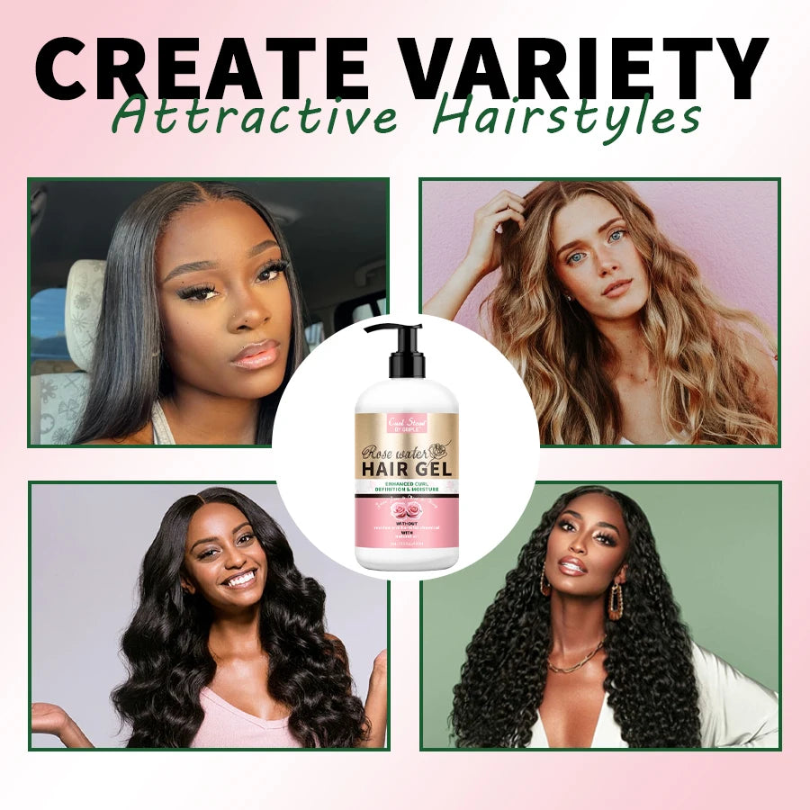 GOIPLE Natural Curl Defining Hair Gel for Wavy Curly Anti Frizz Nourishing Moisturizer Curls Enhancing Styling Cream Conditioner