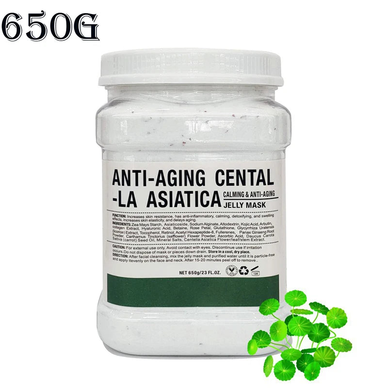 Spa Hydro Jelly Mask Powder with Hyaluronic Acid Rubber Petal Rose Peel Off Modeling Moisturizing Facial Mask for Dry Skin Care 650g