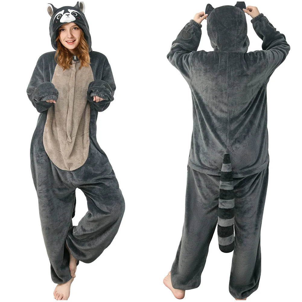 Halloween Animal Kigurumi Adult Plus Size Onesie Costume