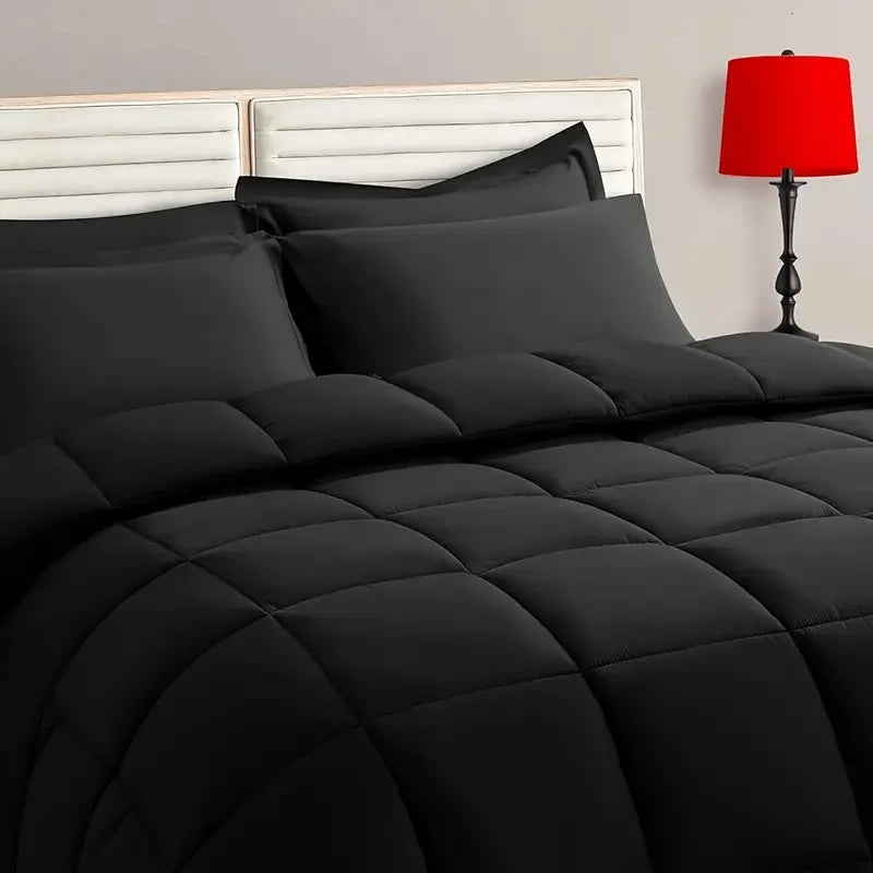 Reversible Comforter Bedding Set Queen King All Seasons