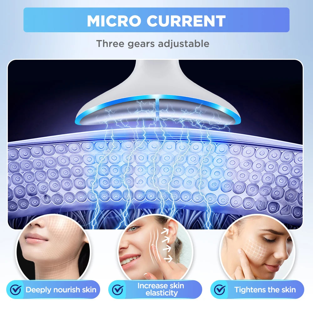 Electric Beauty Device Neck Face Lifting Machine Portable Mini Facial Massager