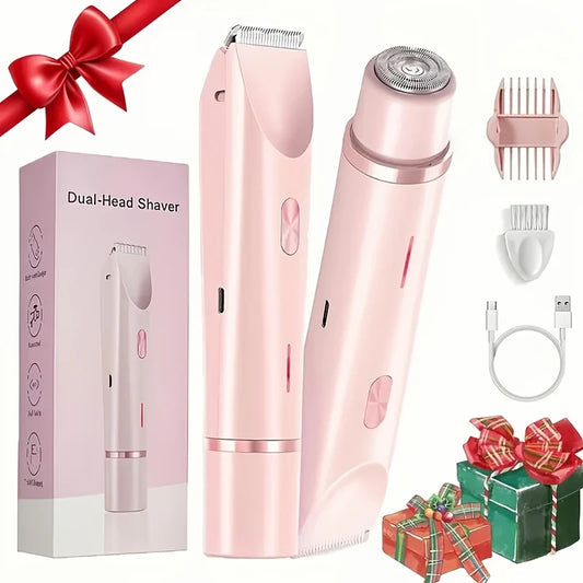 Hair Remover Women's Double Head Shaver Electric Trimmer Private Hair Remover Christmas Gift Valentine's Day