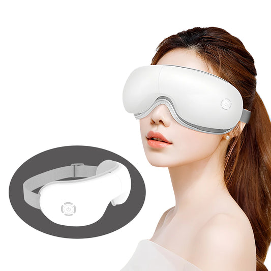 Eye Care Device for Eye Strain Relief and Dry Eye Improvement with Heat Eye Massager for Migraines Bluetooth Airbag Relaxation