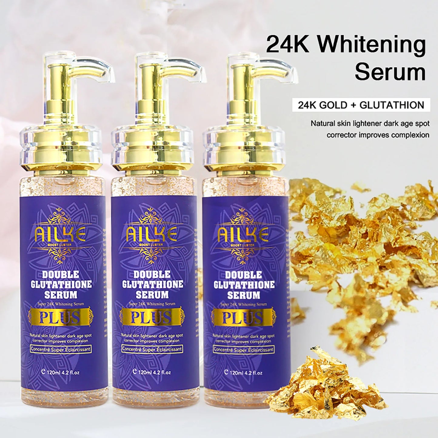 AILKE Glutathione Bleach Range Facial Soap for Whitening Moisturizing Hydration Even Skin Tone