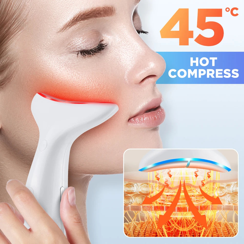 Electric Beauty Device Neck Face Lifting Machine Portable Mini Facial Massager