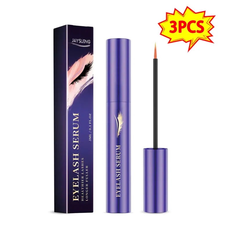 3 Pieces Eyelash Serum Supplement Nutrition Long Thick Natural Curly Restore Damaged Lashes Lash Growth Serum
