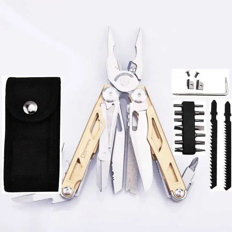 Daicamping DL30 Replaceable Parts Manual Multi Tools Set Folding Blades Cutters Survival Gear Plier Knife
