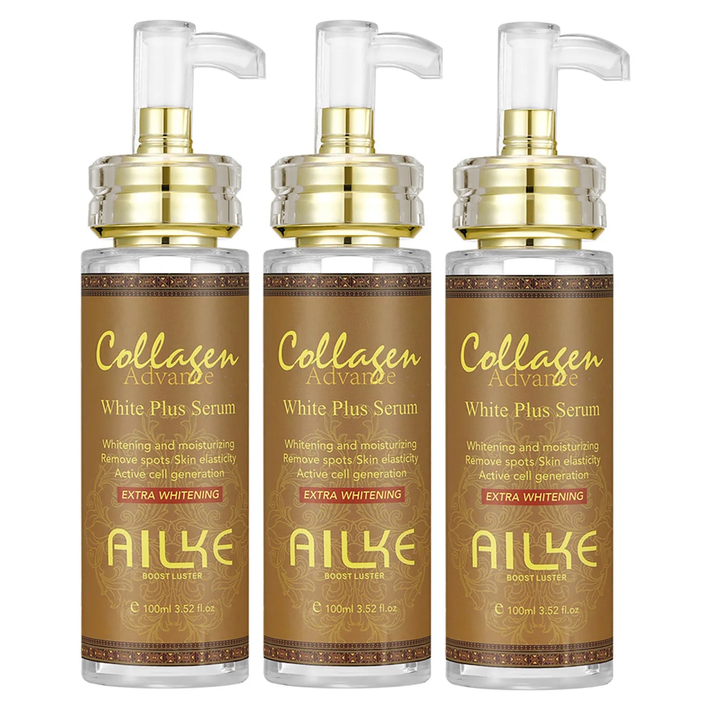 AILKE Skin Whitening Face Serum with Organic Collagen for Spot Reduction and Even Skin Tone Moisturizing Formula