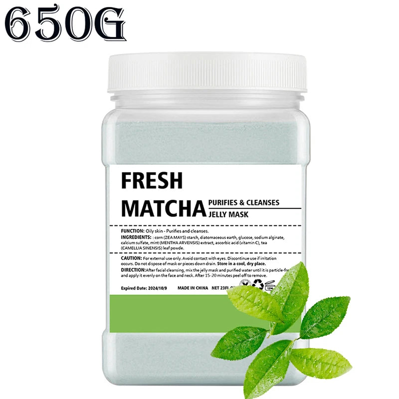 Spa Hydro Jelly Mask Powder with Hyaluronic Acid Rubber Petal Rose Peel Off Modeling Moisturizing Facial Mask for Dry Skin Care 650g