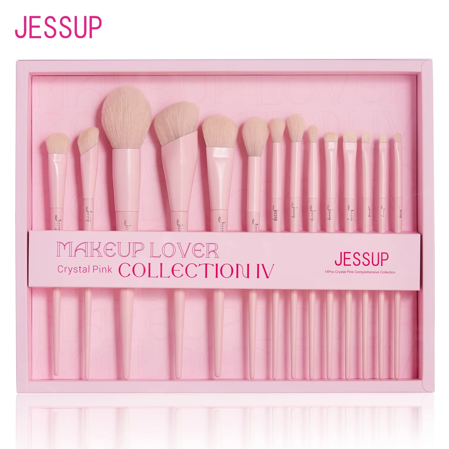 Jessup Makeup Brushes Set 14 Pieces Contour Foundation Powder Eyeshadow Highlight Blending Concealer Liner Model T336