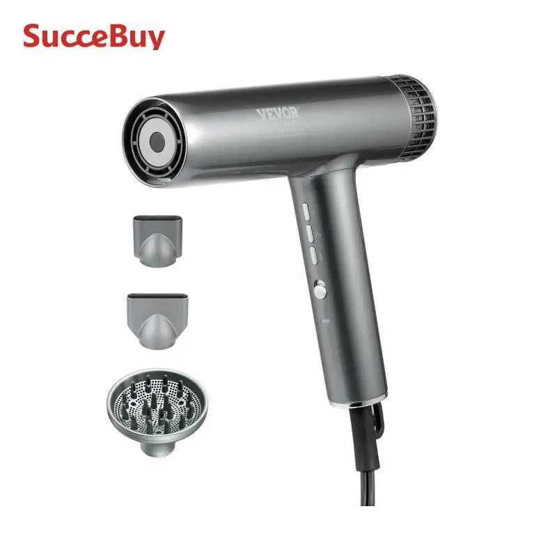 Vevor Professional Hair Dryer 3 Million Negative Ions 98000RPM High Speed Brushless Motor Hair Dryer for Home and Travel