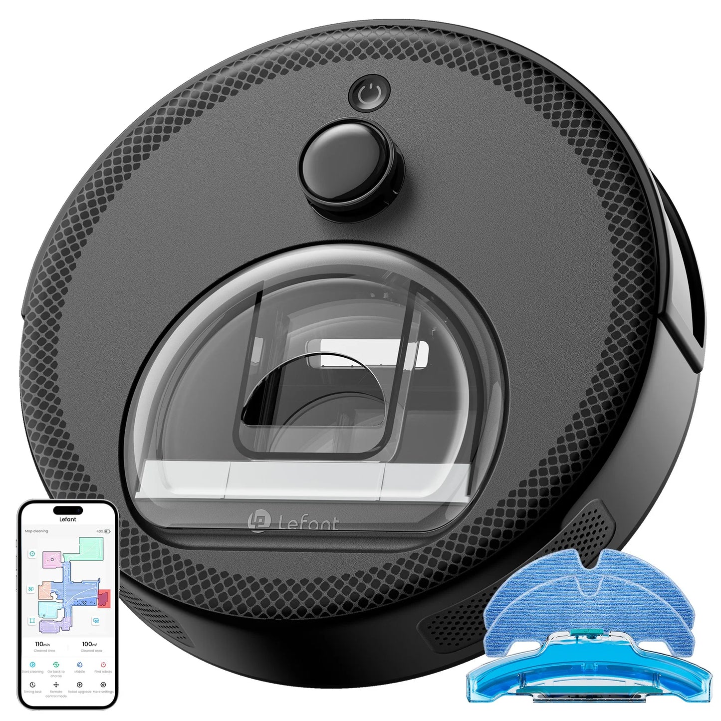 Lefant M330 Pro Robot Vacuum Mop 5000Pa LiDAR WiFi Pet