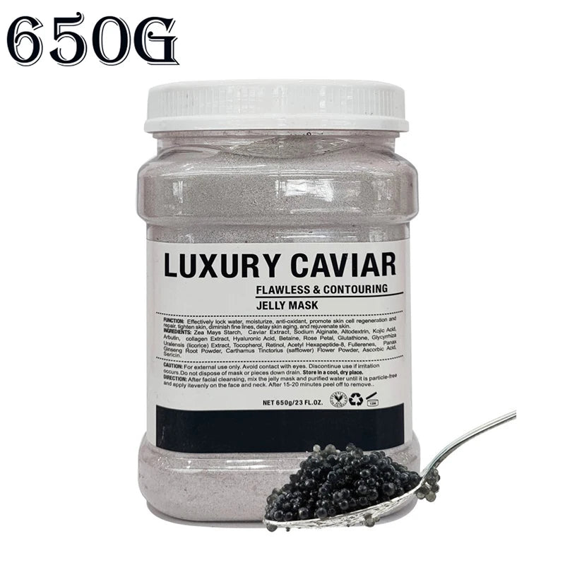 Spa Hydro Jelly Mask Powder with Hyaluronic Acid Rubber Petal Rose Peel Off Modeling Moisturizing Facial Mask for Dry Skin Care 650g