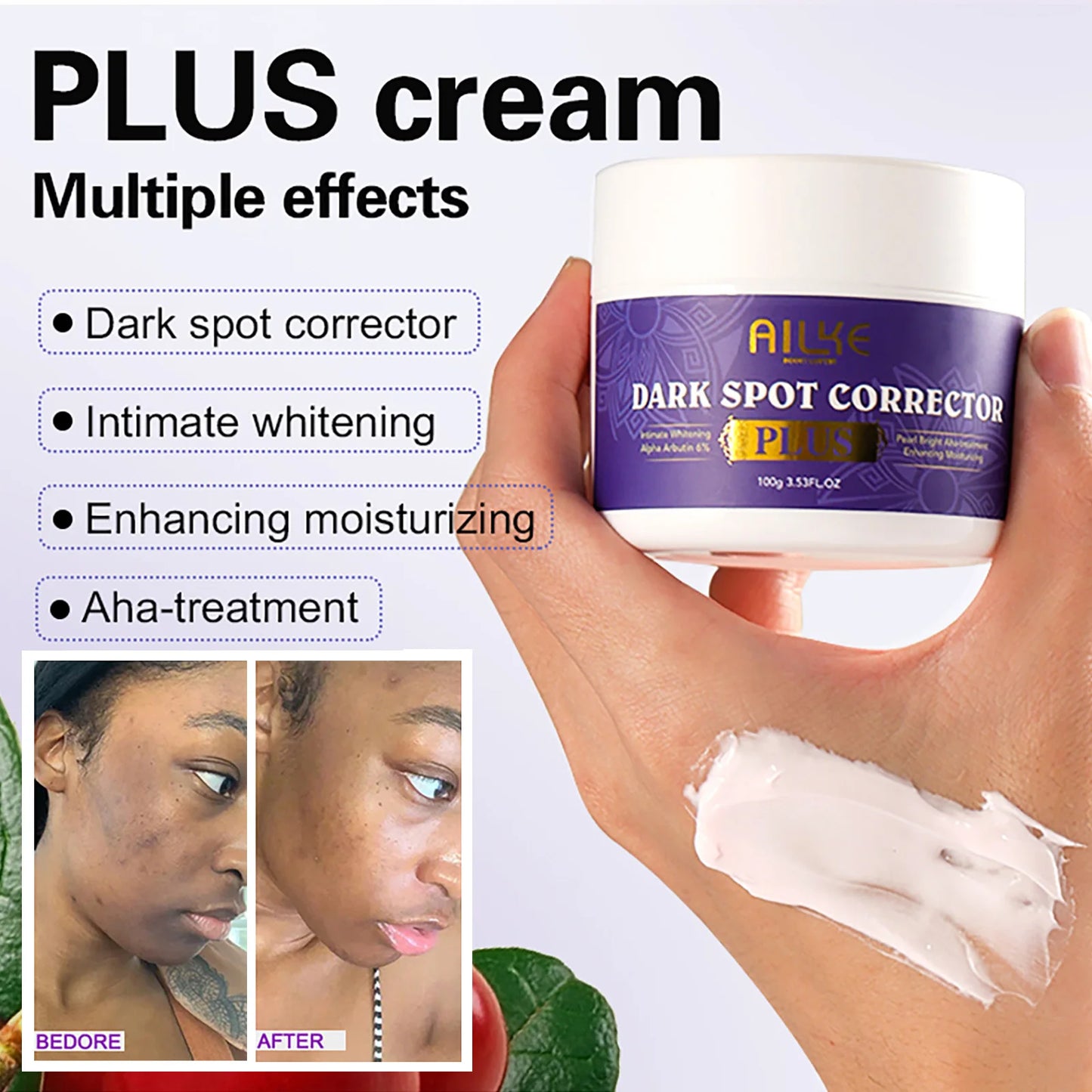 AILKE Glutathione Bleach Range Facial Soap for Whitening Moisturizing Hydration Even Skin Tone