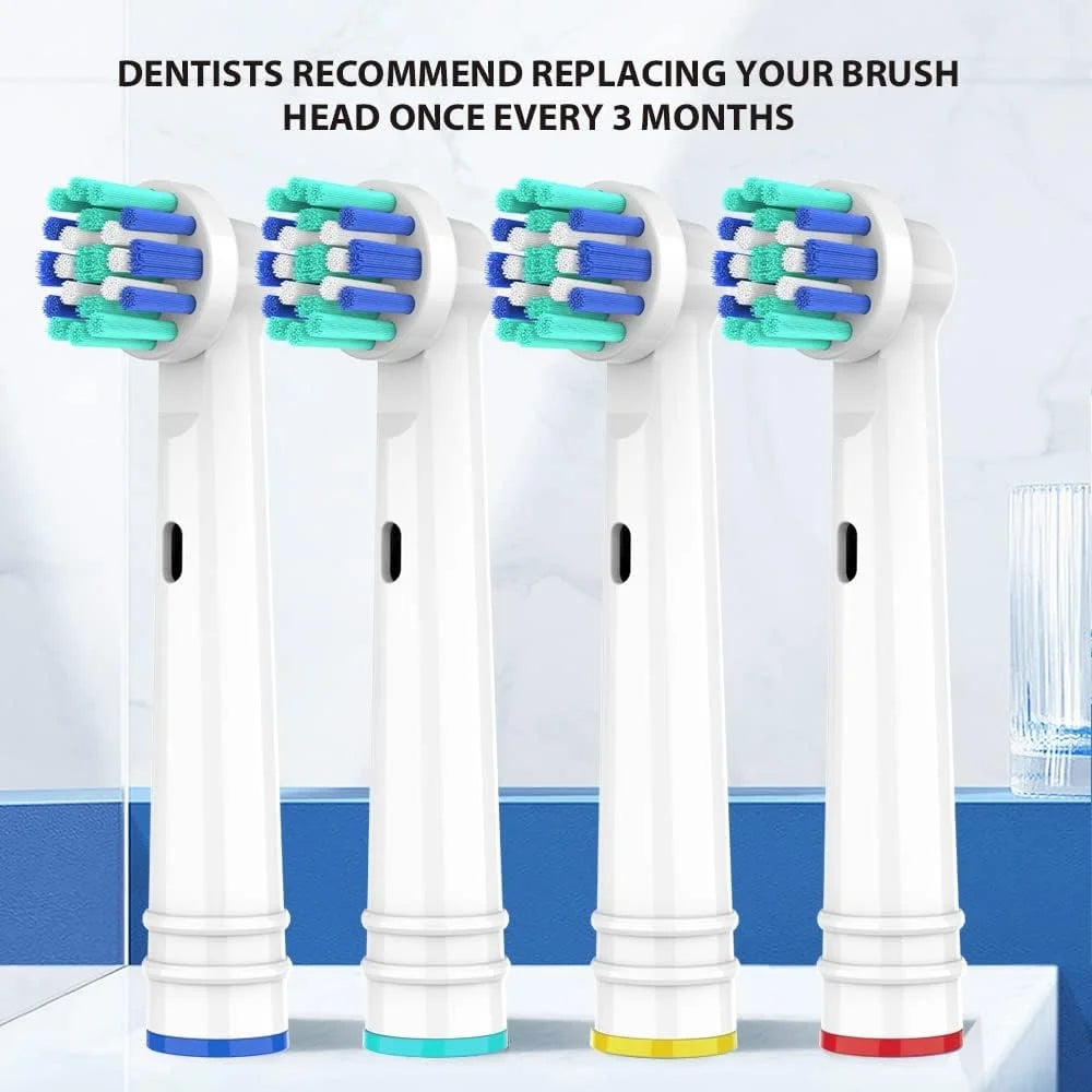 8 Pack Replacement Toothbrush Heads Compatible with Oral B Electric Toothbrush Individually Packaged Hygienic Precision Clean