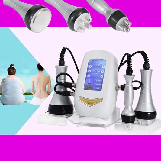 3 In 1 Cavitation Machine Body Slimming Massager Multi Functional Device Face Body Tightening Lifting Home Use Skincare Tool
