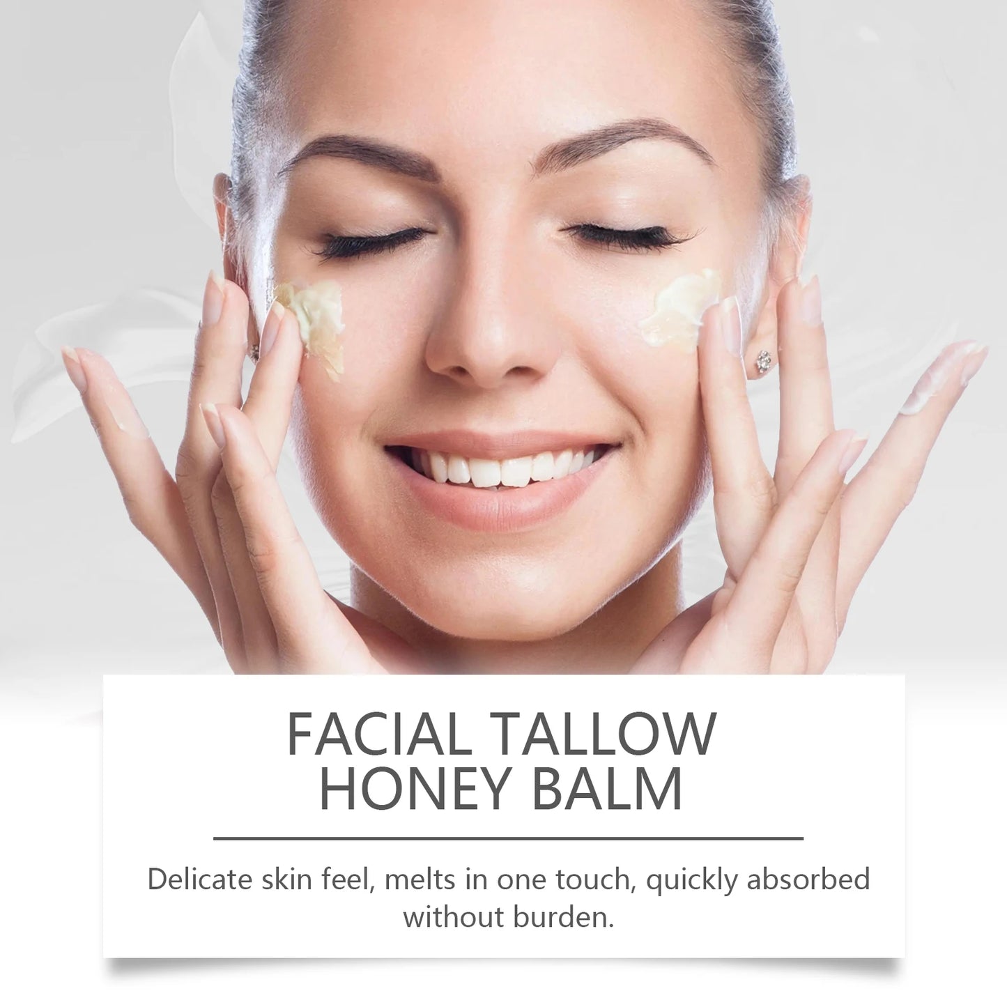 Facial Care Cream Moisturizing Tallow Honey Balm Deep Moisturizing Cream for Skin Elasticity