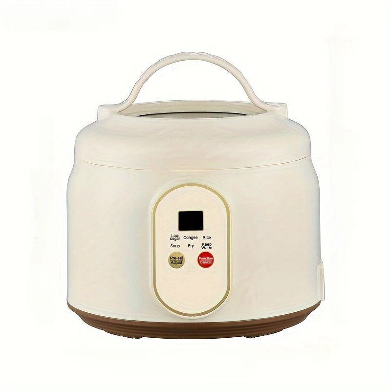 1.8L Electric Rice Cooker Portable Multi Cooker Household Rice Pot Non Stick Smart Low Sugar Cooking Machine for Kitchen and Home
