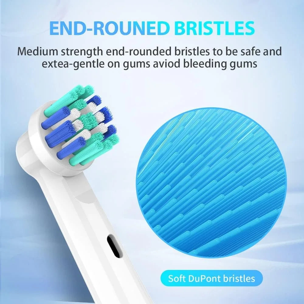 8 Pack Replacement Toothbrush Heads Compatible with Oral B Electric Toothbrush Individually Packaged Hygienic Precision Clean