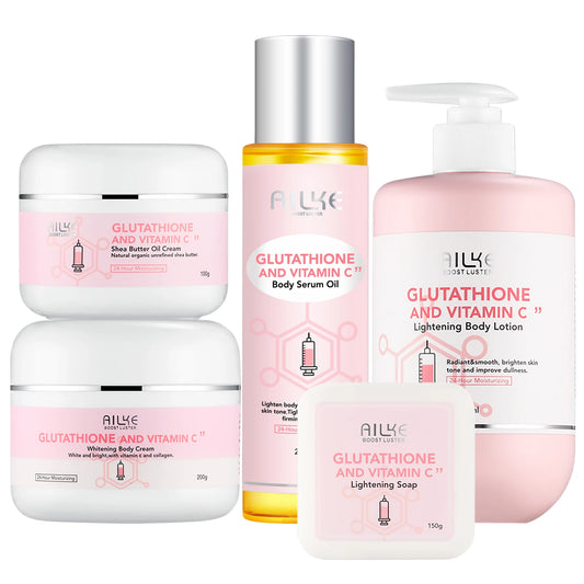 AILKE Whitening Skin Care Cream Lightening Lotion Remove Dark Spots with Glutathione and Shea Butter Moisturizing Body Cream
